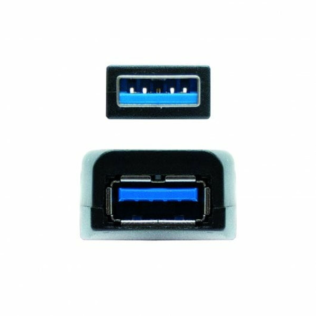 USB Pikendusjuhe NANOCABLE 10.01.0312 Must 10 m